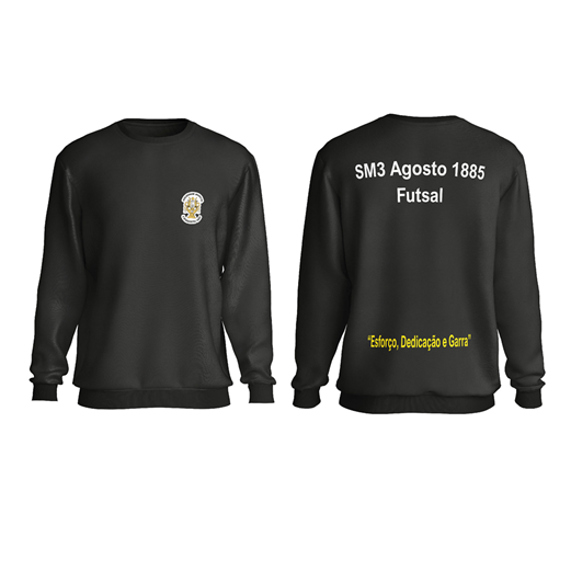 SM3 SWEAT PRETA (SEM CAPUZ)