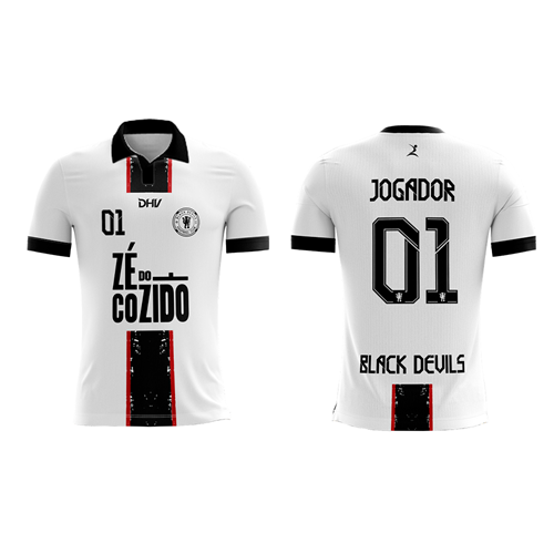 BLACK DEVILS CAMISOLA BRANCA GUARDA REDES