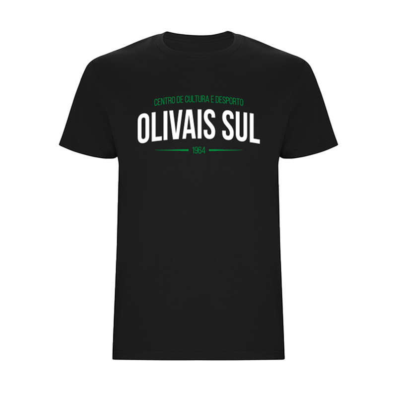 OLIVAIS SUL T-SHIRT "OLIVAIS SUL" PRETA